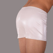 XS/S SMU Mens Faux Leather Look Hipster Underwear Snow White 43154 MX127