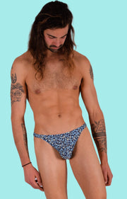 XS/S SMU Mens Flash Thong Flower Print 33458 MX112