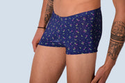 XS/S SMU Mens Hipster Underwear Black Roses 43113 MX123