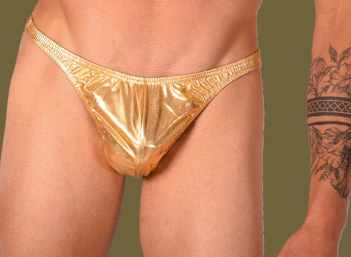 XS/S SMU Mens Hot Gold Flash Thong 33400 MX111