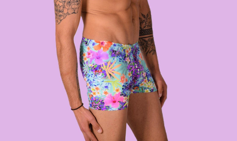 XS/S SMU Mens Swim Hipster Underwear Abstract 43148 MX124