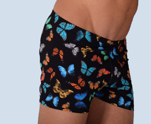 XS/S SMU Mens Swim Hipster Underwear Butterflies 43112 MX121