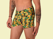 XS/S SMU Mens Swim Hipster Underwear FLOWERS 43130 MX121