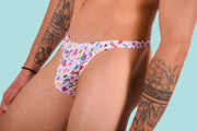 XS/S SMU Mens Thong Underwear 33483 PRINT MX112