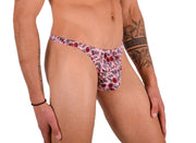 XS/S SMU Mens Thong Underwear 33485 PRINT MX115