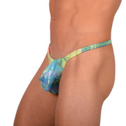 XS/S SMU Sensual Lime Aqua Party Thong 33863 MX172