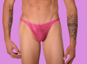XS/S SMU Sheer Fuchsia Thong 33419 MX112