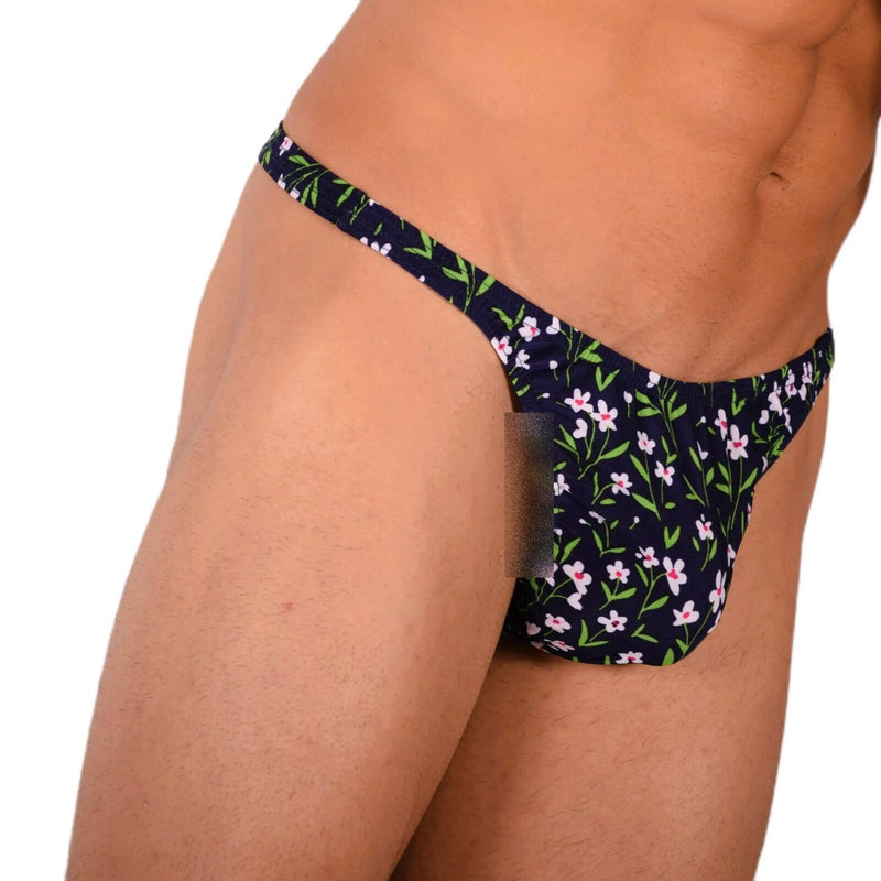 XS/S SMU Tanning Walking around Floral Thong MX19 340385