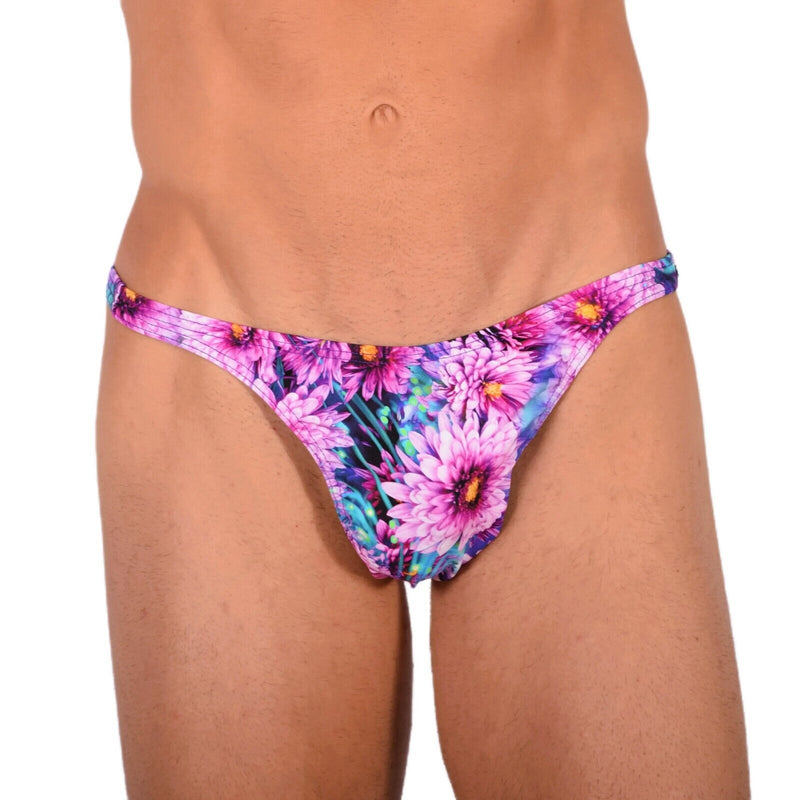 XS/S SMU Tanning Walking around Floral Thong MX19 340451