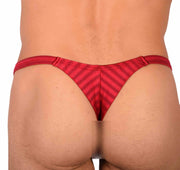 XS/S SMU Tanning Walking around Red Thong MX20 340553