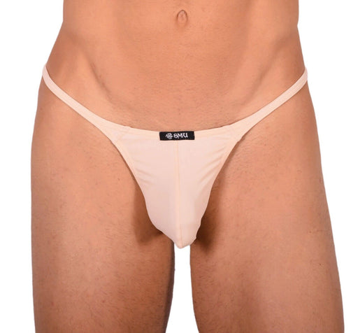 XS/S SMU Tanning Walking around sheer Beige Thong MX19 339751