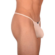 XS/S SMU Tanning Walking around sheer Beige Thong MX19 339754