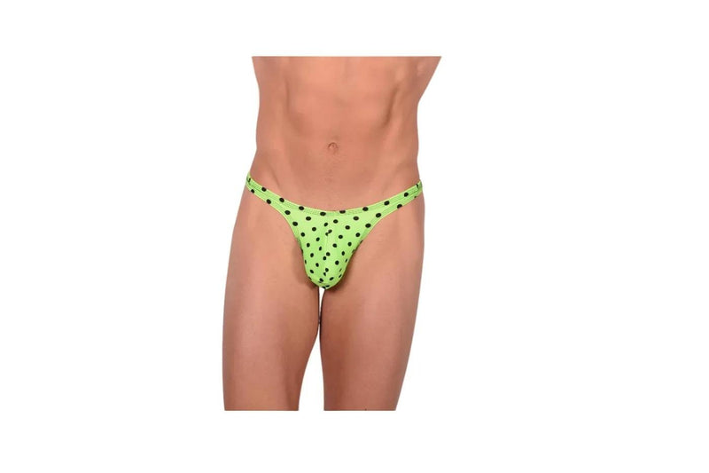 XS/S SMU Thong Lime Dots 34162 MX211