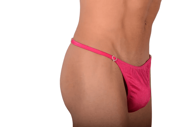 XXS/S SMU Thong Rhinestones Hearts fits 26'' to 30'' waist SX 1006084