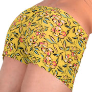 XXS/XS Boxer Sheer Skin Molding Floral Explosion Yellow 33551 MX133