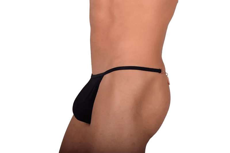 XXS/XS SMU String Baby Thong Black Rhinestones MX10 1005786