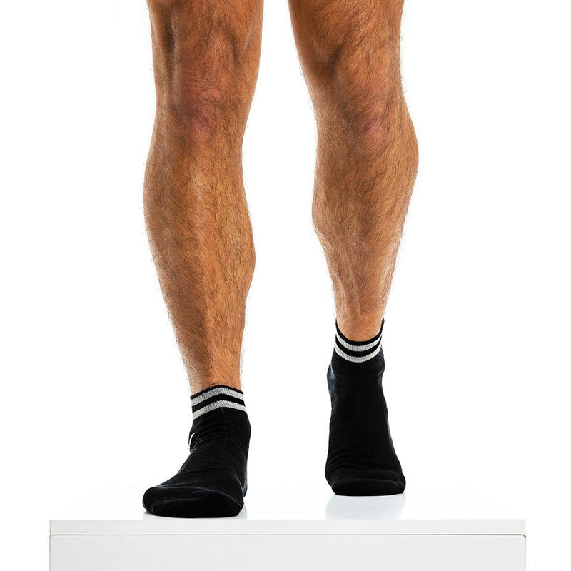 3 Pairs Socks Of Modus Vivendi Ankle Sock Trio Pack Grey XS2010 60A - SexyMenUnderwear.com