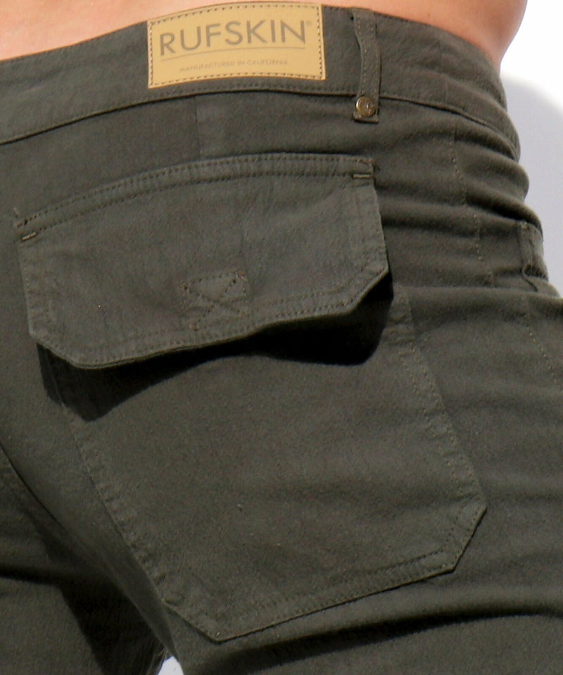 34'' RUFSKIN Pants RANGER FOREST Vintage Stretch Flare-Leg Jeans Twill Cotton - SexyMenUnderwear.com