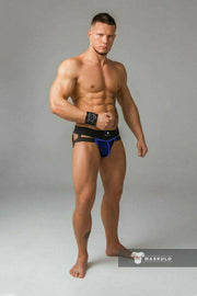 3D MESH MASKULO Jockstrap 2 Layers Jock Royal JS050-62 12 - SexyMenUnderwear.com