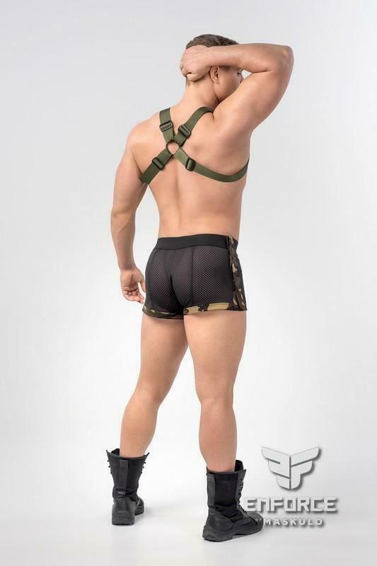 3XL-MASKULO Boxer Short EnForce Two-Sid Snapped Camouflage SH132 19 - SexyMenUnderwear.com