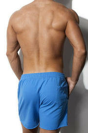 ALEXANDER COBB Long Short Athletic Work Out & Cycling Short Blue 6 - SexyMenUnderwear.com