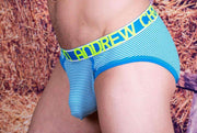Andrew Christian Andrew Christian Brief Shore Briefs Slip Electric Neon And Aqua 90982 30