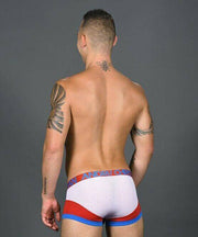 Andrew Christian Boxer Trophy Boy Active Boxers White Mesh Red 90916 19 - SexyMenUnderwear.com