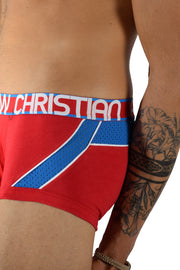 Andrew Christian Boxer Trophy Boy Active Mesh Boxers Red 91057 38 - SexyMenUnderwear.com