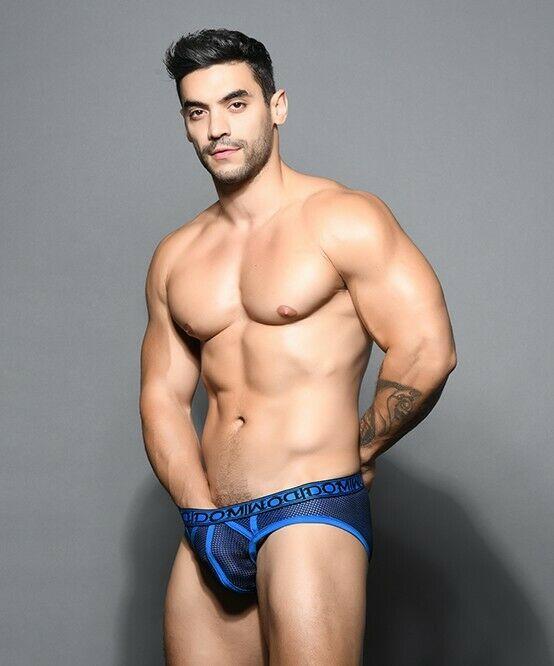 Andrew Christian Brief Dom Briefs Hyper-Masc Double-Mesh Royal 91608 52 - SexyMenUnderwear.com