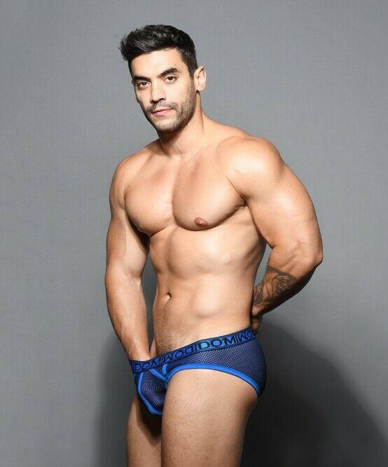 Andrew Christian Brief Dom Briefs Hyper-Masc Double-Mesh Royal 91608 52 - SexyMenUnderwear.com