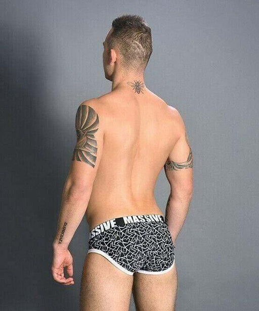 Andrew Christian Brief Massive ShockWave Briefs Slip Black 91141 20 - SexyMenUnderwear.com
