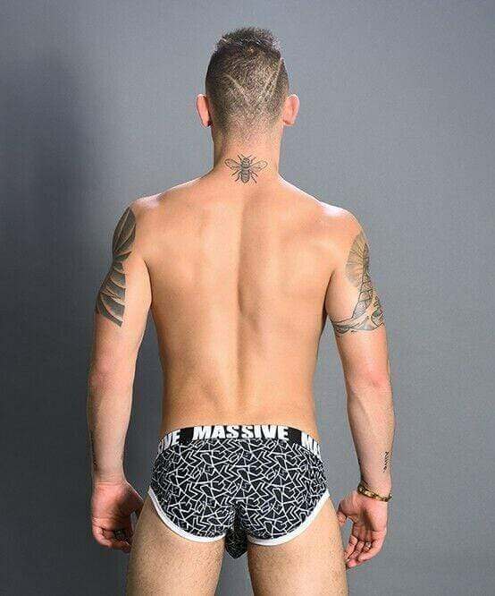 Andrew Christian Brief Massive ShockWave Briefs Slip Black 91141 20 - SexyMenUnderwear.com