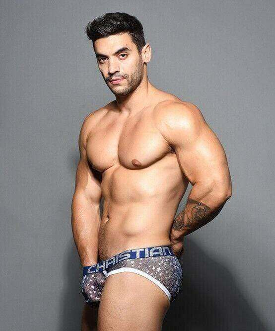 Andrew Christian Briefs Sheer Star Sparkle Sexy Slip A/Naked 91635 24 - SexyMenUnderwear.com
