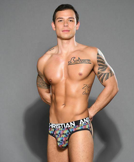 Andrew Christian Jock Disco Palms Frame Jockstrap Almost Naked Pouch 91946 24 - SexyMenUnderwear.com