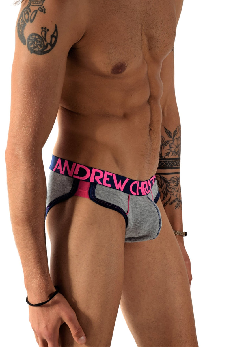 Andrew Christian Jockstrap Show-It Retro Locker-Room Grey 91030 27 - SexyMenUnderwear.com