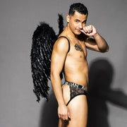 Andrew Christian Lace Jock Seductive & Sheer Jockstrap Black 92353 35 - SexyMenUnderwear.com