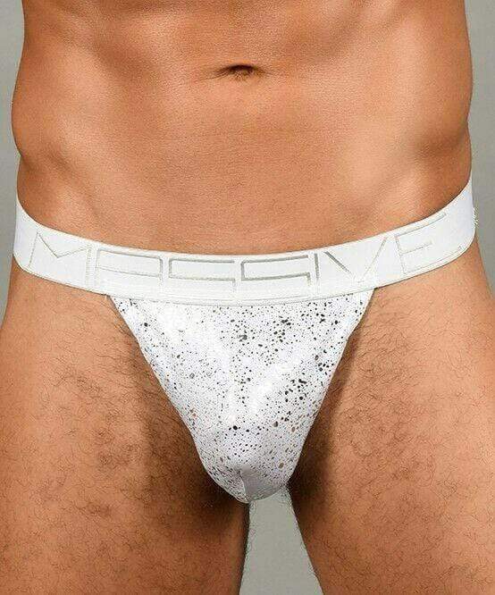 Andrew Christian Thong Massive Snow Lattice Tangas Shinning White 91483 43 - SexyMenUnderwear.com
