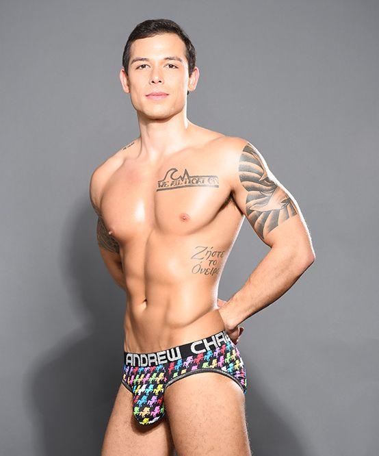 Andrew Cristian Brief Unicorn Majestic Rainbow Fashion Slip 92057 32 - SexyMenUnderwear.com