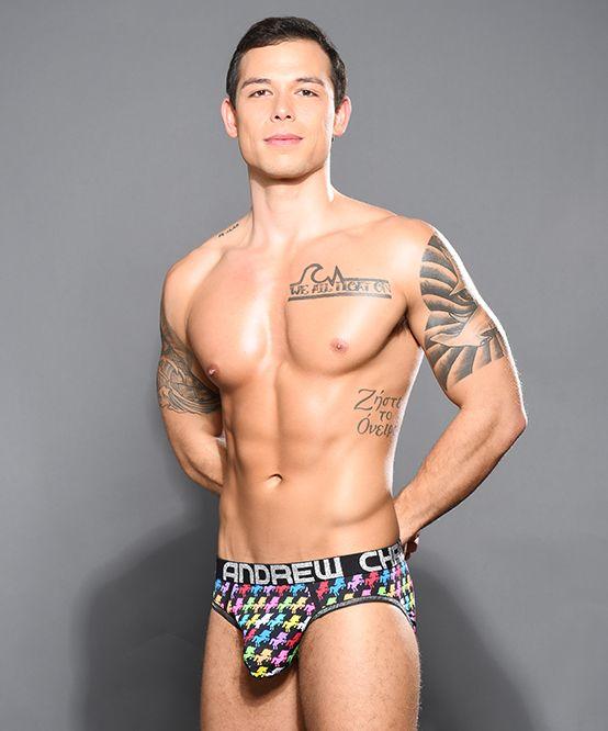 Andrew Cristian Brief Unicorn Majestic Rainbow Fashion Slip 92057 32 - SexyMenUnderwear.com