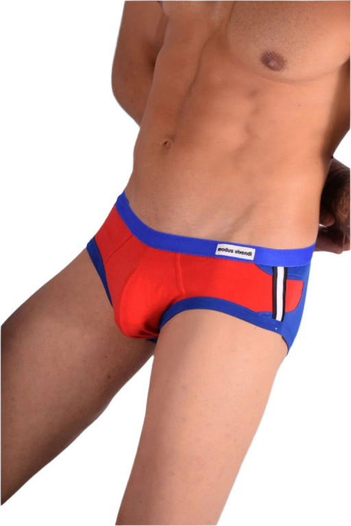Boxer Briefs Modus Vivendi Brief SURREAL Fashion Slip Blue 12712 10 - SexyMenUnderwear.com