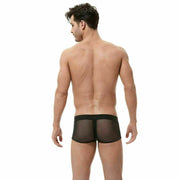 Boxer Gregg Homme Avant-Garde Back Mesh Trunk Fishnet Black 160405 92 - SexyMenUnderwear.com