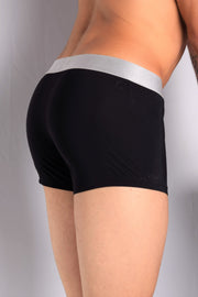 Boxer HOM France Boxer Brief Colorama Business Black 1 - SexyMenUnderwear.com