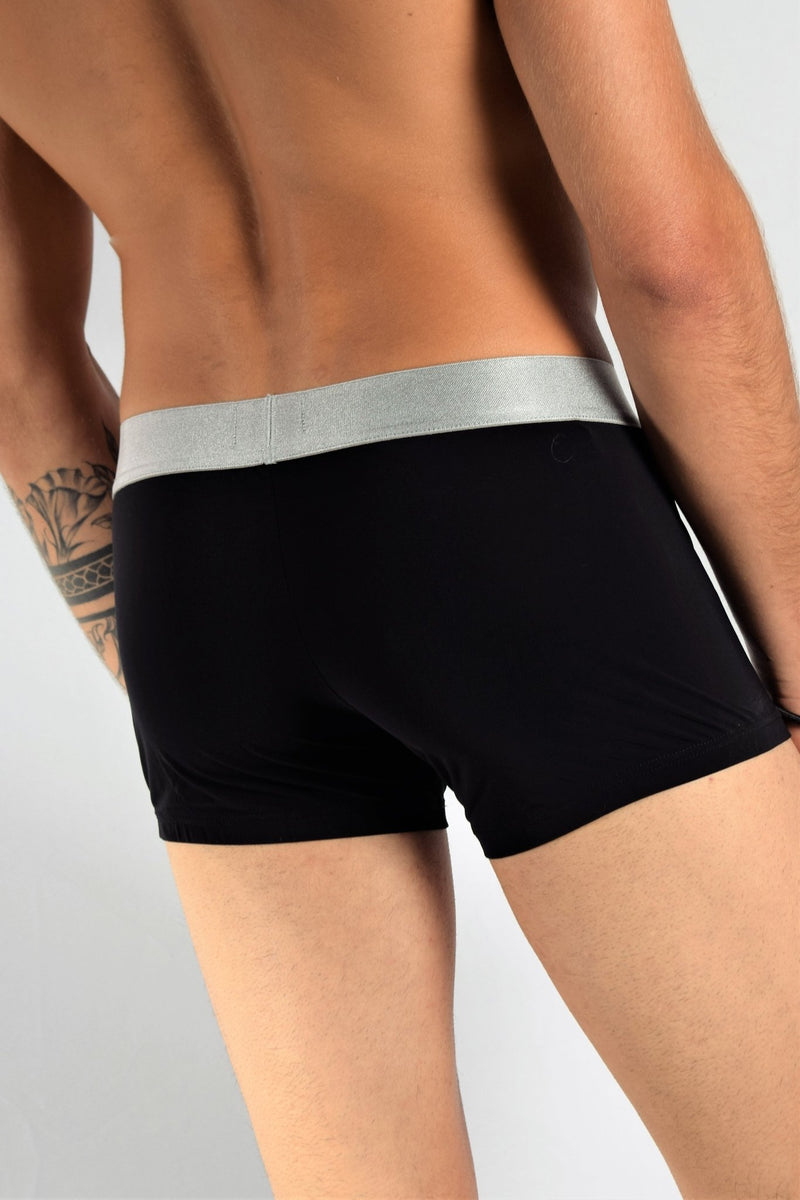 Boxer HOM France Boxer Brief Colorama Business Black 1 - SexyMenUnderwear.com