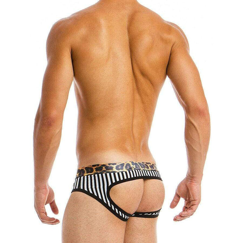Boxer-Jock Modus Vivendi Combo Jockstrap Animal Bottomless Black 06813 1 - SexyMenUnderwear.com