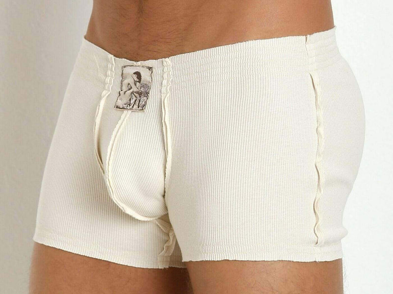 Boxer Natural Modus Vivendi Calecons En Cotton Ribbed Fabric 14121 44 - SexyMenUnderwear.com