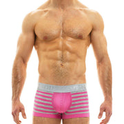 Boxer Trunk Modus Vivendi POP Melange Perforated Mesh Fabric FUSHIA 07021 68 - SexyMenUnderwear.com
