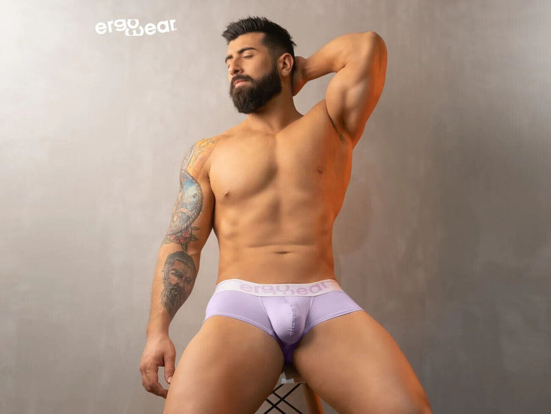 Boxer Trunks ErgoWear MAX SE Sporty Luxury Comfort in Lilac 1305 - SexyMenUnderwear.com