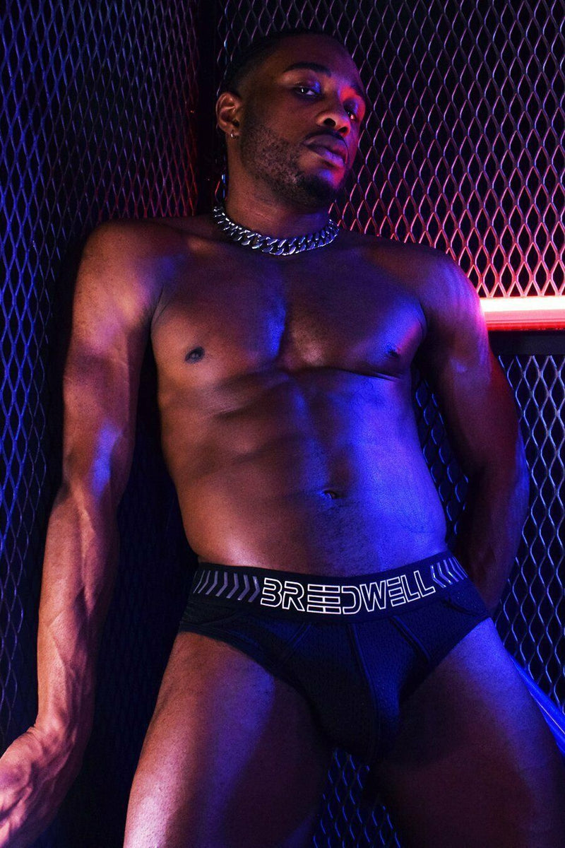 BREEDWELL Briefs Breedcore Mesh Brief Black 28 - SexyMenUnderwear.com