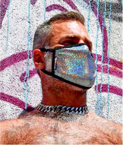 BREEDWELL CYBER Fashion Face Masks Velvet Party Masque Gasoline 9 - SexyMenUnderwear.com