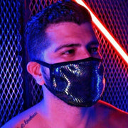 BREEDWELL CYBER Fashion Face Masks Velvet Party Masque Gasoline 9 - SexyMenUnderwear.com